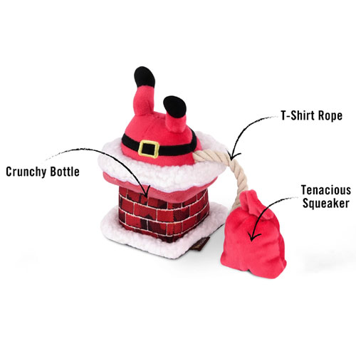 Christmas Dog Toy - Clumsy Claus