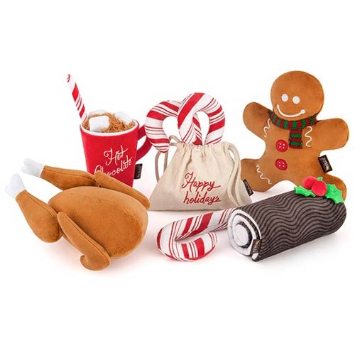 Christmas Dog Toy - Gingerbread Man