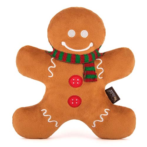 Christmas Dog Toy - Gingerbread Man