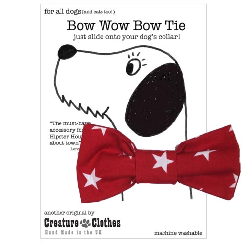Dog Bow Tie - Red Star