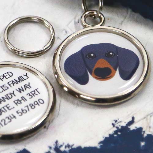 Dog Breed Pet Tag - Dachshund