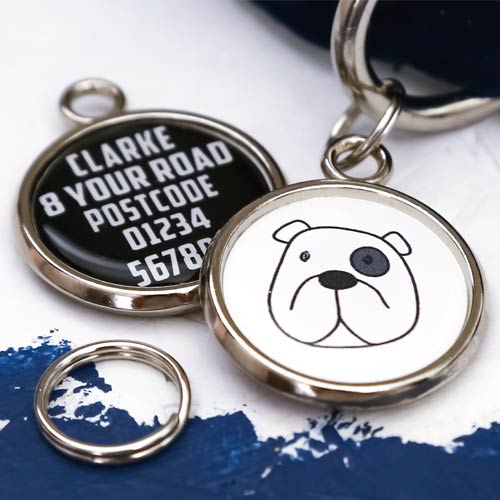 Dog Breed Pet Tag - Dog Face