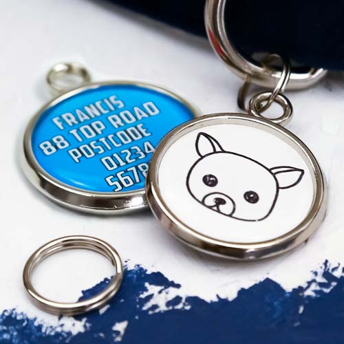 Dog Breed Pet Tag - Dog Face