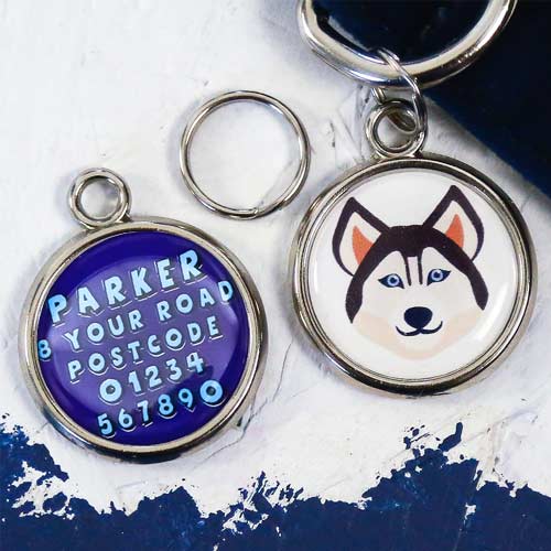 Dog Breed Pet Tag - Husky