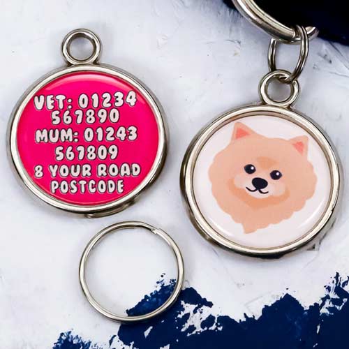 Dog Breed Pet Tag - Pomeranian