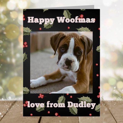 Happy Woofmas Dog Christmas Card
