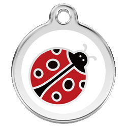 Large Dog ID Tag - Ladybug