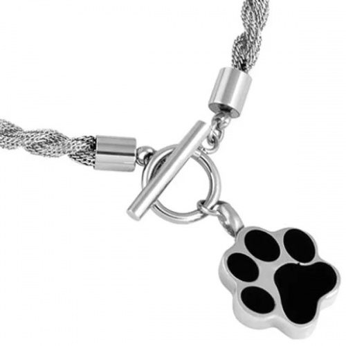 Dog Paw Urn Pet Ashes Bracelet