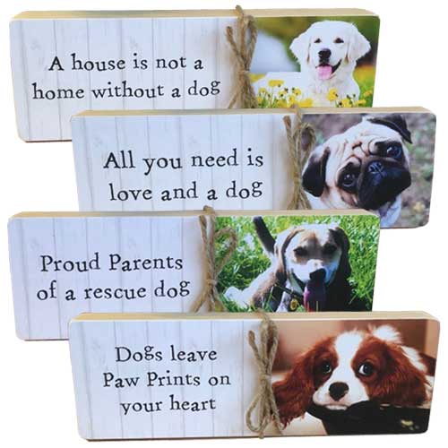 Your Photo Dog Slogan Block