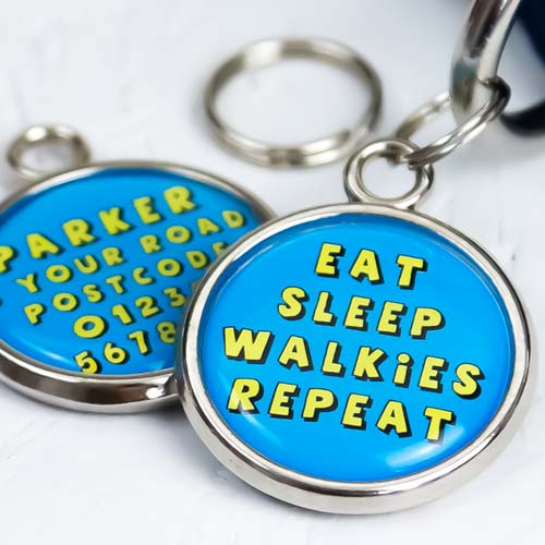 Dog Tag - Eat Sleep Walkies Repeat