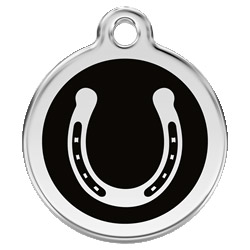 Medium Dog ID Tag - Horseshoe