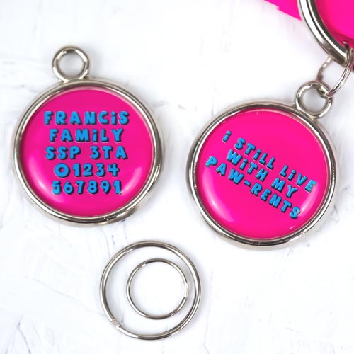 Pet Tag - I Still Live With My Paw-rents