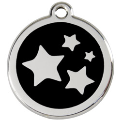 Large Dog ID Tag - Stars