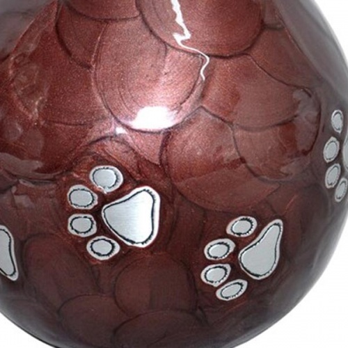 Enamel Teardrop Dog Urns