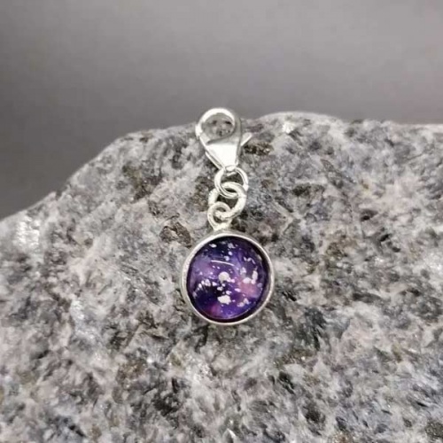 Memory Ashes Silver Memorial Charm