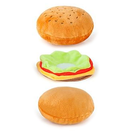 hamburger dog toy