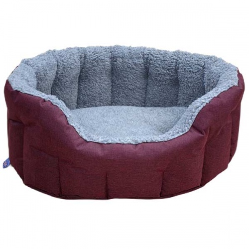 P&L Oval Classic Fleece Lined Dog Bed