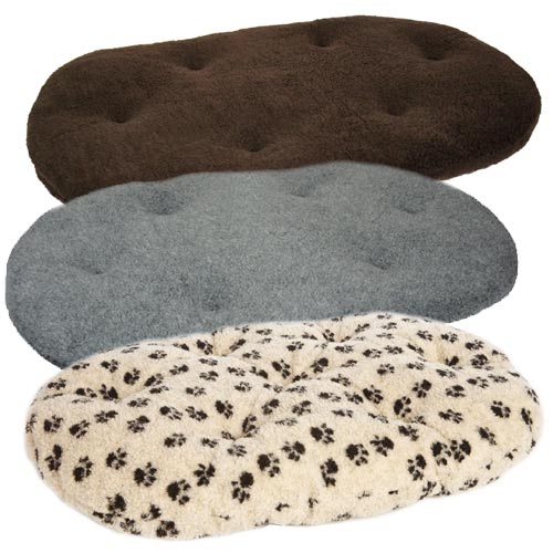 P&L Oval Fleece Dog Cushion Pad
