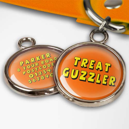 Funny Pet Tag - Treat Guzzler