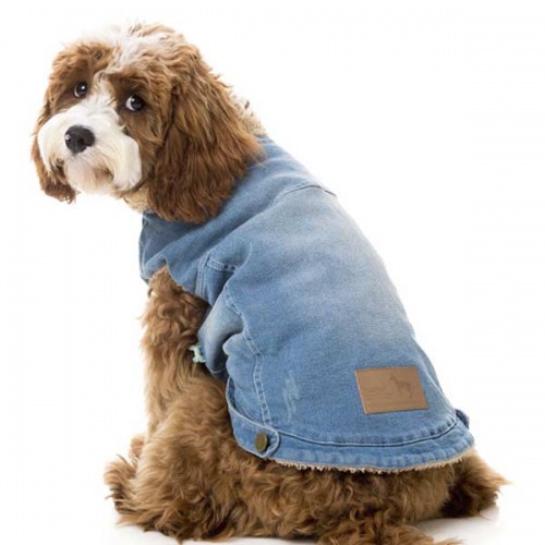 FuzzYard Rebel Denim Dog Jacket