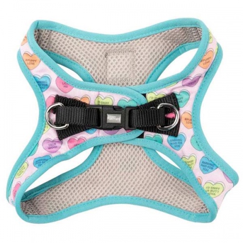 FuzzYard Step-in Dog Harness - Candy Hearts