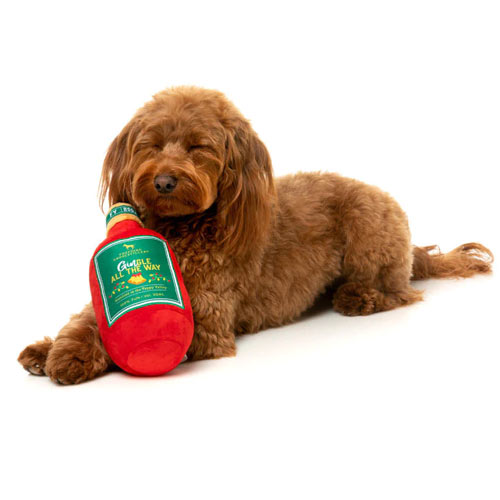 Christmas Rum or Gin Dog Toy