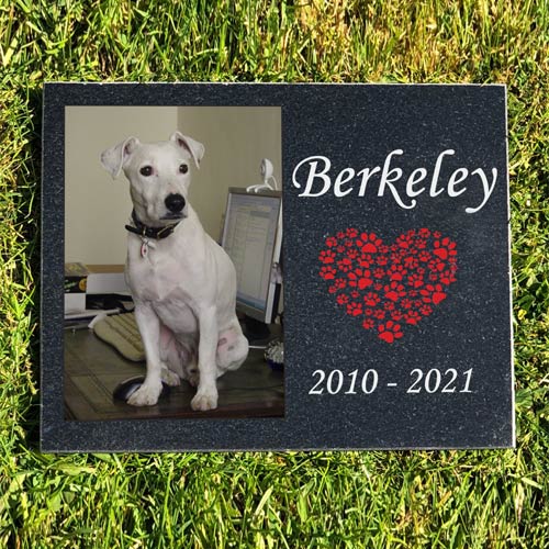 Granite Pet Memorial Photo Plaque