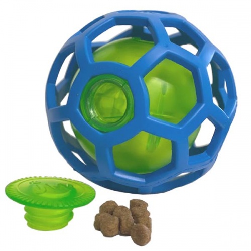Large Hol-ee Treat Dispenser Toy for Dogs Interactive Ball Fill with Dog Treats