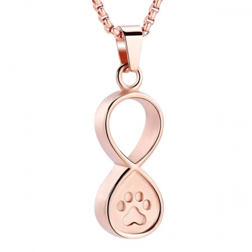 Infinity Pet Paw Urn Necklace