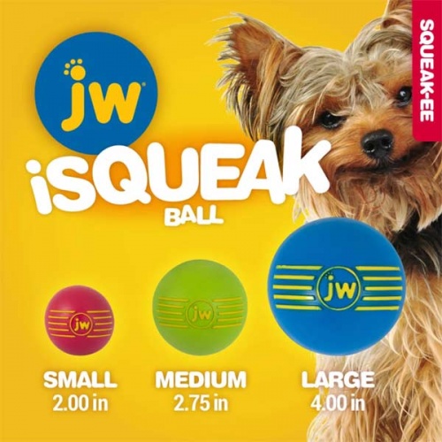 JW iSqueak Dog Ball