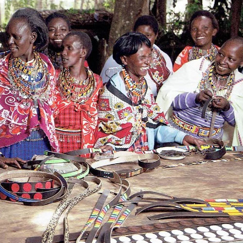 Masai Partially Beaded Dog Lead