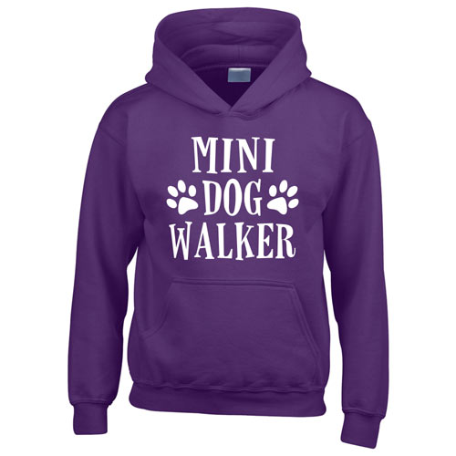 Kids Hoodie - Mini Dog Walker