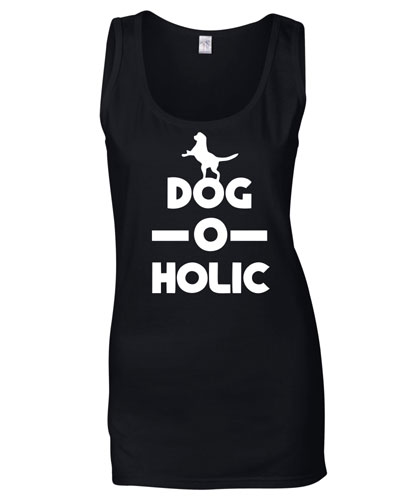 Women's Slogan Tank Top - Dog-O-Holic