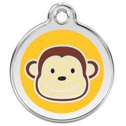 Large Dog ID Tag - Monkey