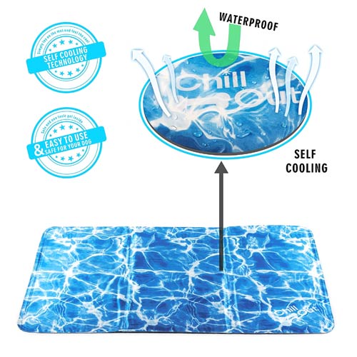 Chill Out Dog Cooling Mat Gel Cool Mat for Dogs