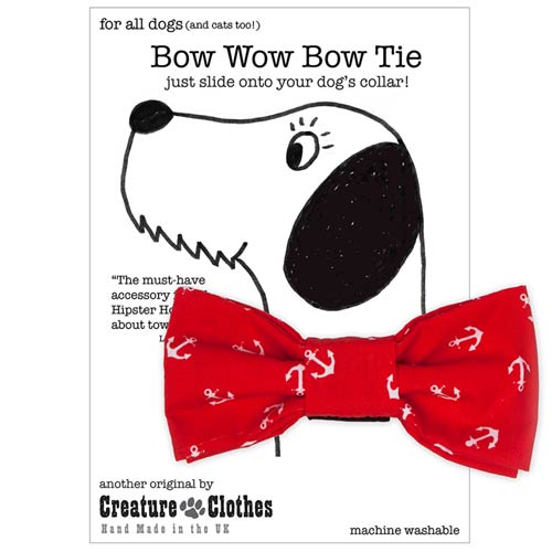 red dog bow tie
