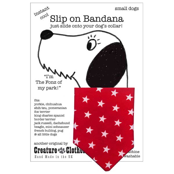 Slip on dog bandana sales