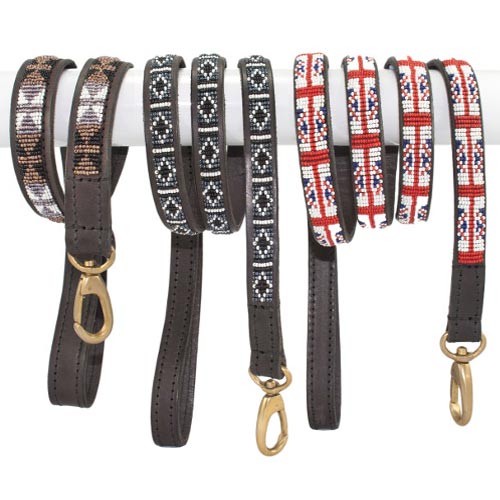 beaded dog leads