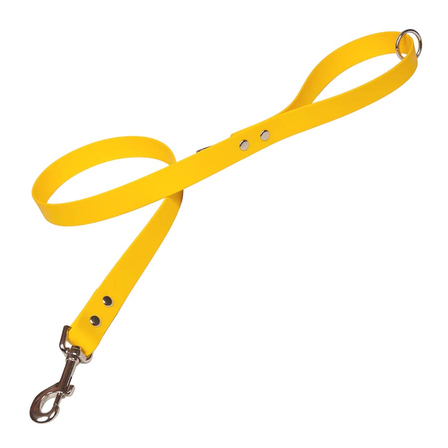 Yellow Biothane Waterproof Dog Lead UK