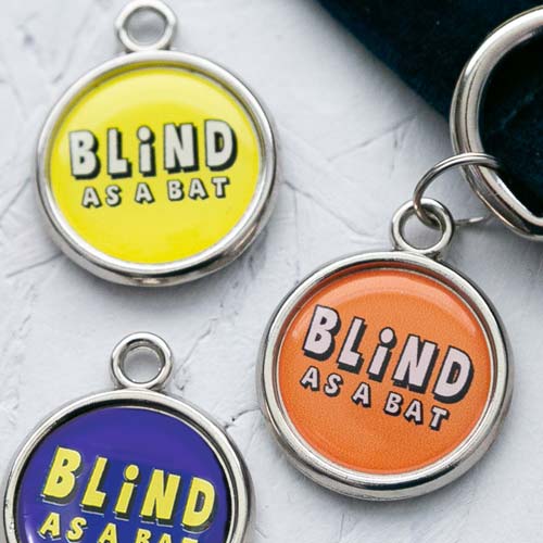 blind dog tag