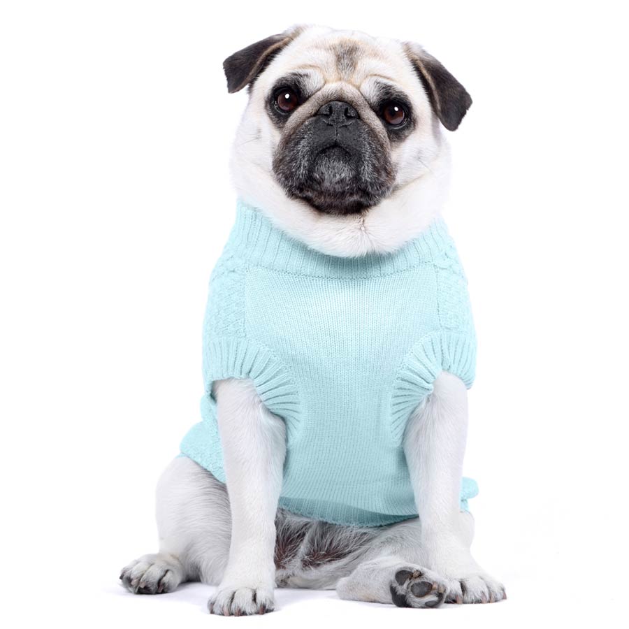 Cable Knit Dog Jumper Small Medium Dogs