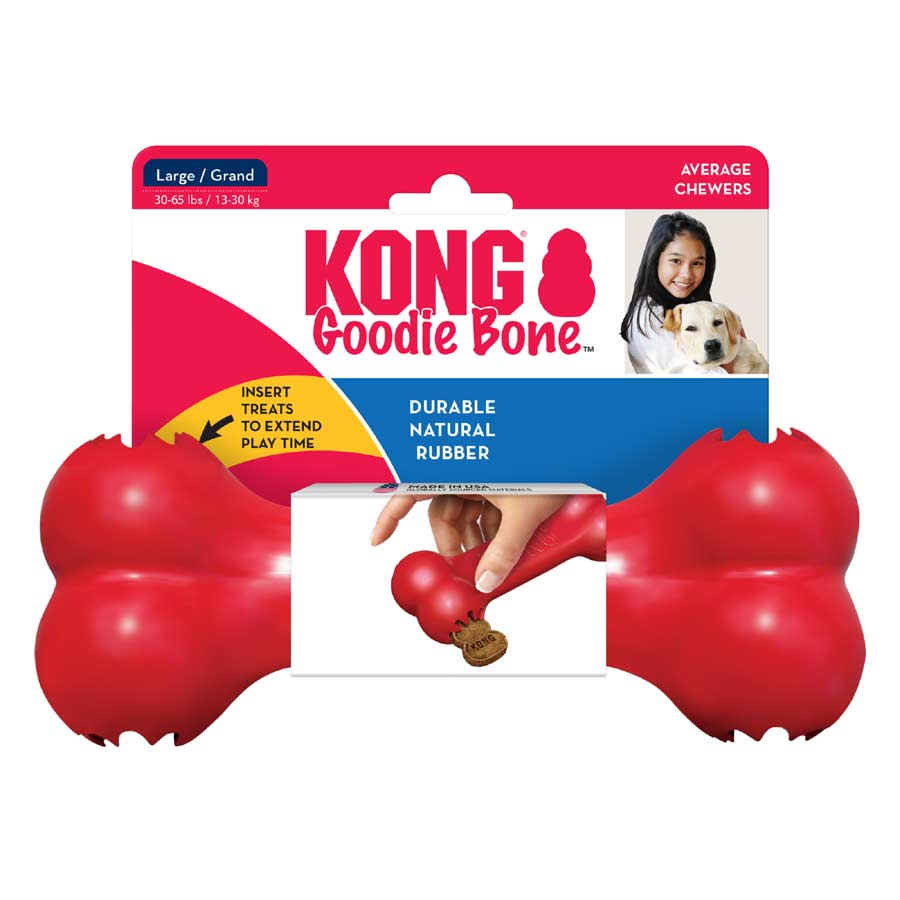 Classic KONG Goodie Bone Rubber Bone Dog Toy
