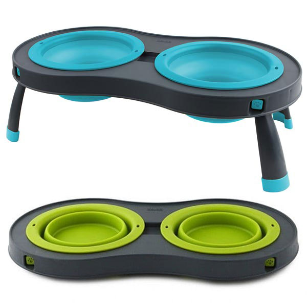 Collapsible Raised Double Dog Bowls Dexas Popware