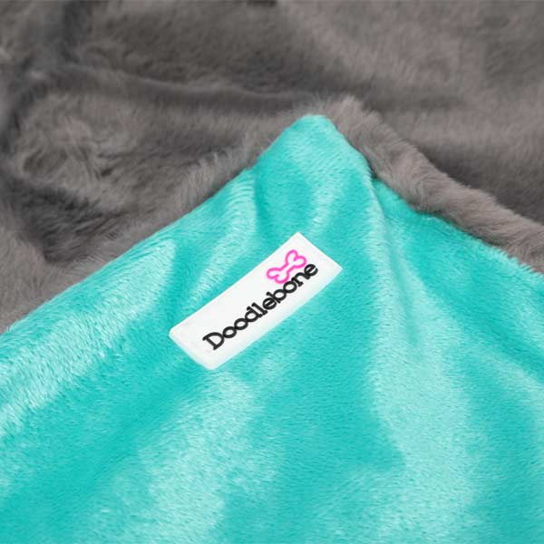 Doodlebone Originals Faux Fur Dog Blankets Pink or Blue
