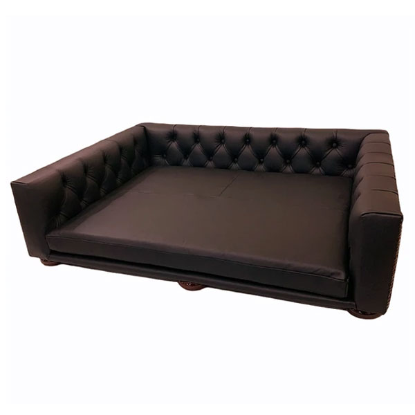 Kensington Sofa Dog Bed in Leather or Velvet