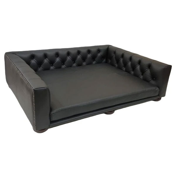 Kensington Sofa Dog Bed in Leather or Velvet