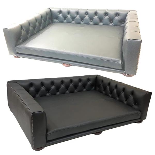 Kensington Sofa Dog Bed In Leather Or, Extra Large Leather Dog Sofa