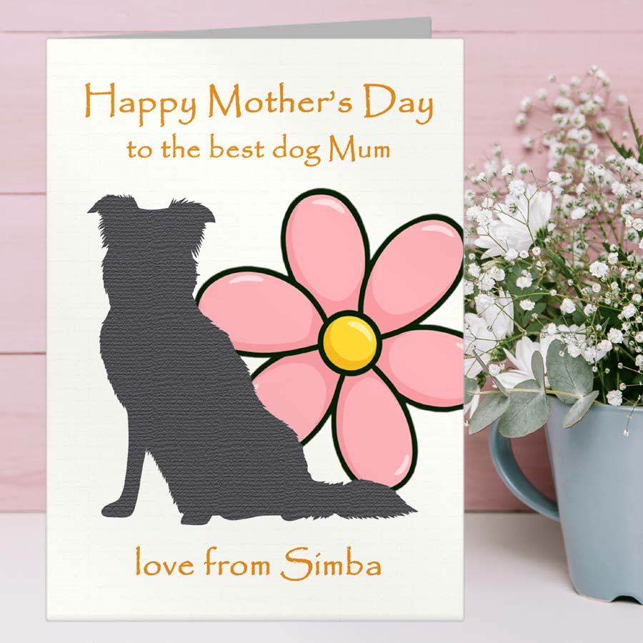 Personalised Mother's Day Card from the Dog