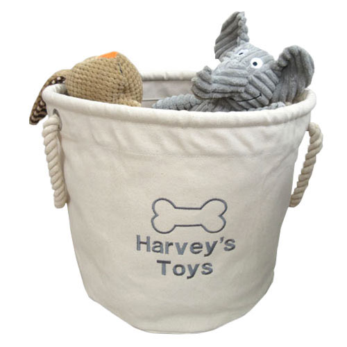 Personalised Dog Toy Box | Canvas 