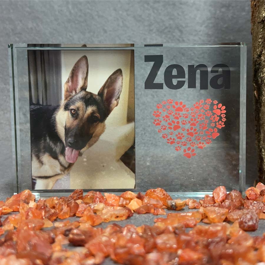 Personalised Photo Glass Block UK Made